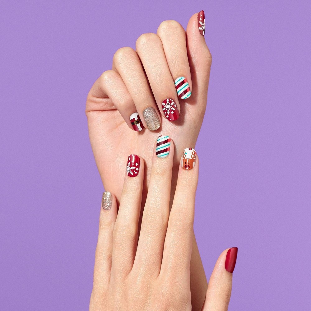 slide 3 of 3, Dashing Diva Nail Art - Santa's Helper, 34 ct