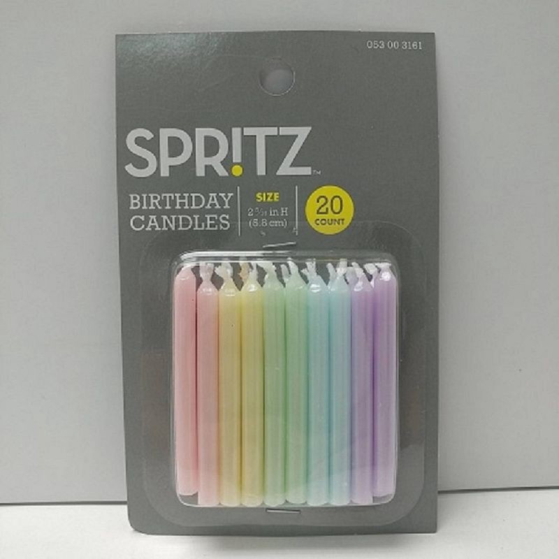 slide 1 of 1, 20ct Pearlized Cake Candles - Spritz™, 20 ct