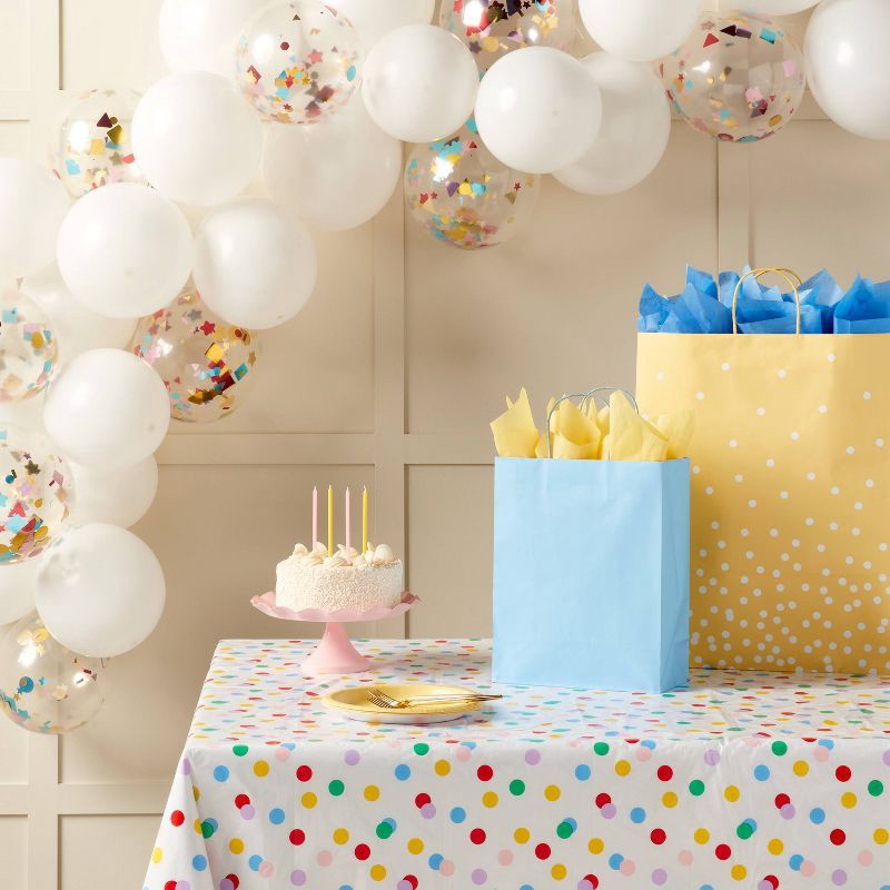 slide 2 of 4, 45ct Large Balloons Garland Arch with Confetti White - Spritz™, 45 ct