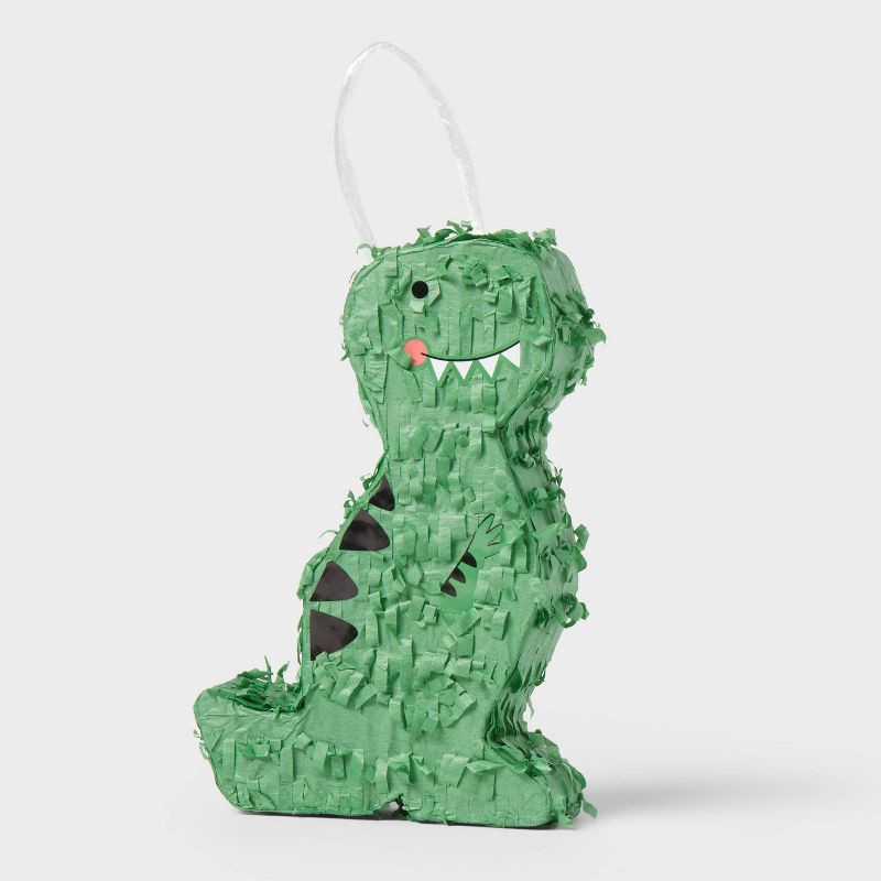 slide 1 of 4, Mini Dinosaur Piñata Green - Spritz™, 1 ct