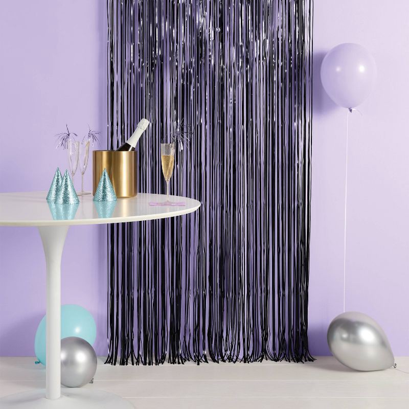 slide 2 of 4, Iridescent Backdrop Black - Spritz™, 1 ct