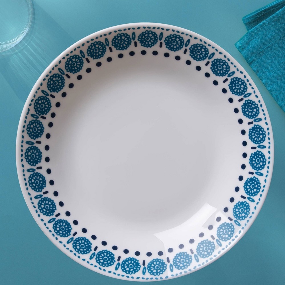 slide 5 of 7, Corelle Glass Azure Everyday Expressions Dinnerware Set, 12 ct