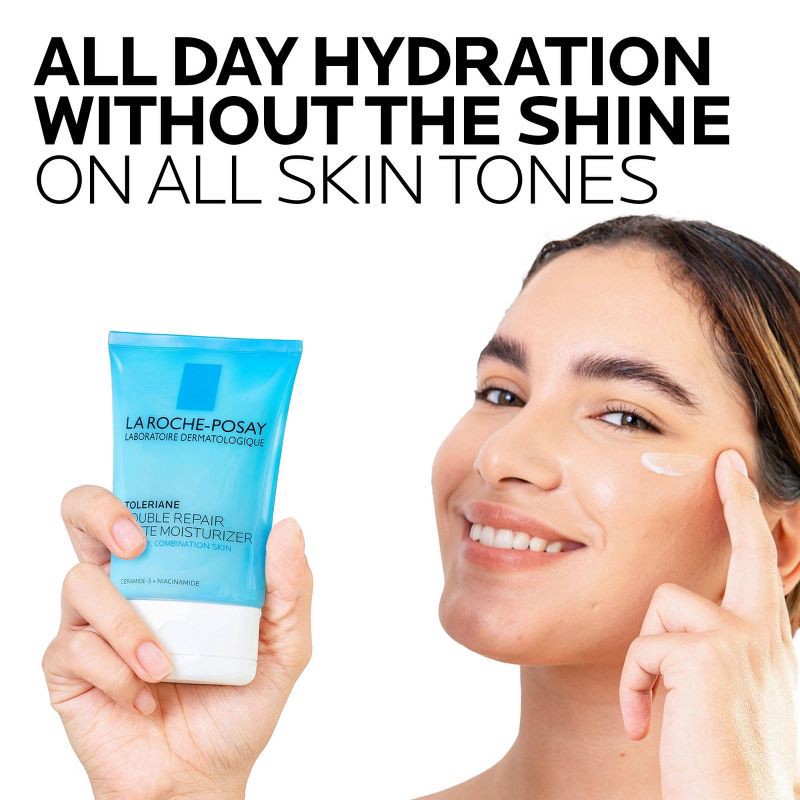 slide 7 of 9, La Roche Posay, Toleriane Double Repair Matte Face Moisturizer, Daily Gel Face Moisturizer with Ceramide and Niacinamide for Oily Skin - 3.38 fl oz, 3.38 fl oz