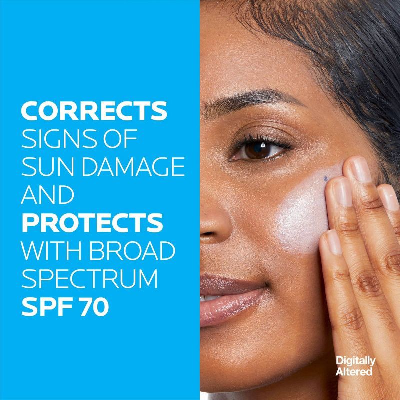slide 5 of 8, La Roche Posay Anthelios, UV Correct Daily Anti-Aging Face Sunscreen, Oxybenzone and Oil-Free Sheer Finish Sunscreen - SPF 70 - 1.7 fl oz, 70 x 1.7 fl oz