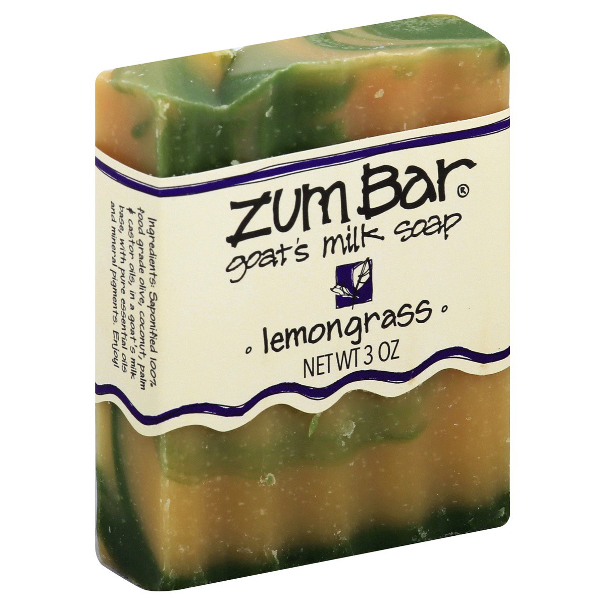 slide 5 of 5, Zum Goat Milk Soap Bar Lemongrass, 3 oz