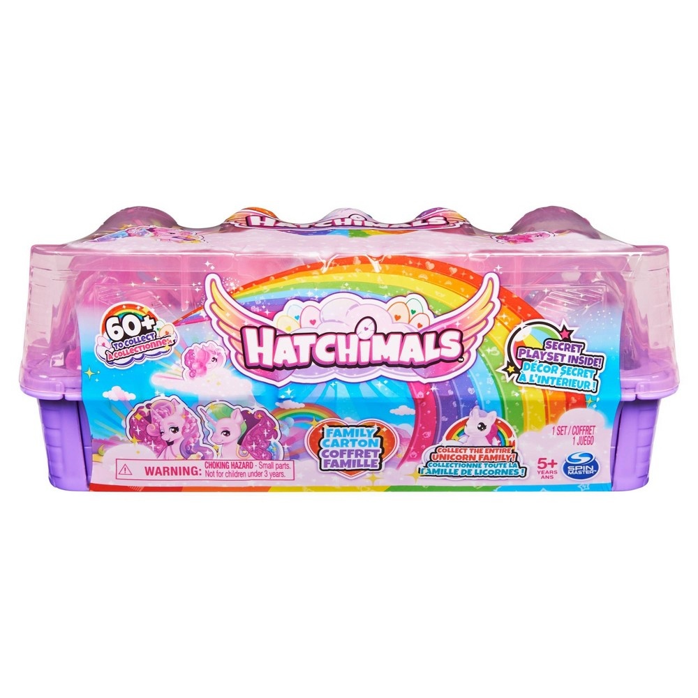 slide 2 of 9, Hatchimals CollEGGtibles Unicorn Family Carton with Surprise Playset, 1 ct