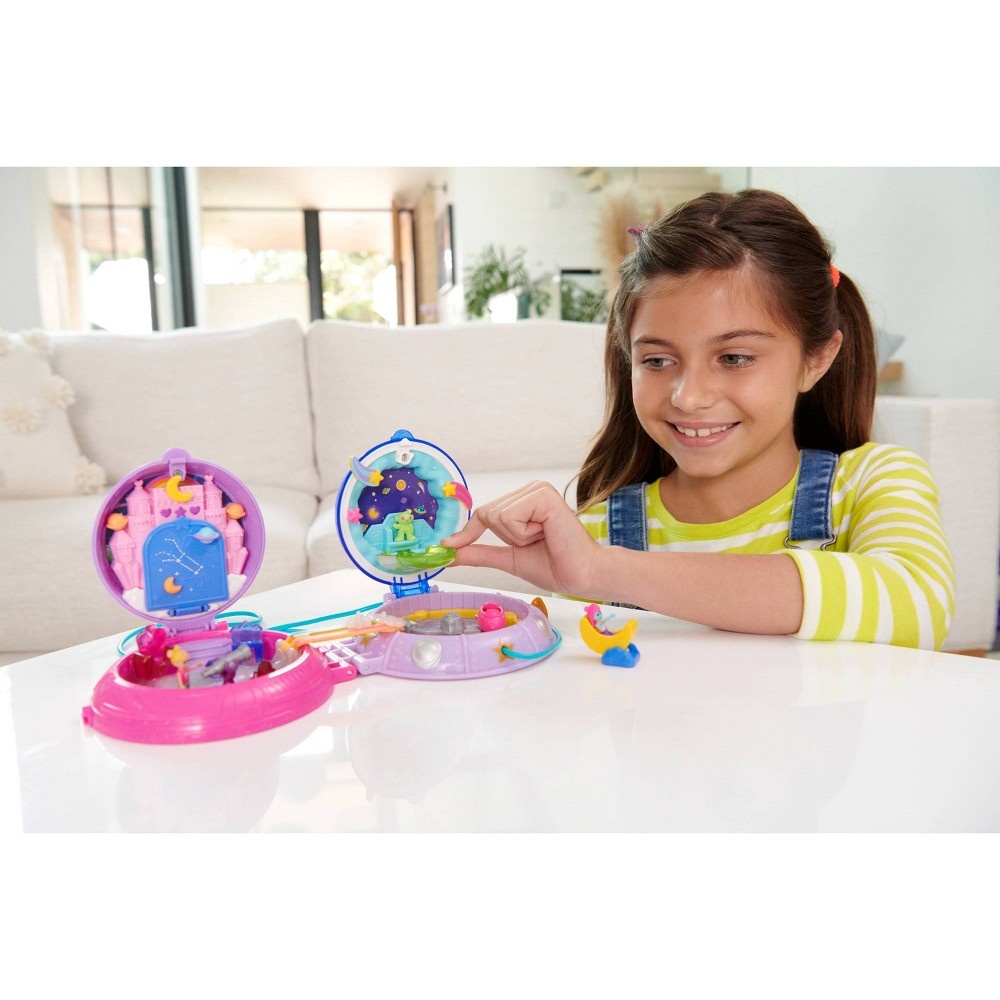 slide 2 of 6, Polly Pocket Double Play Space Compact Playset, 1 ct