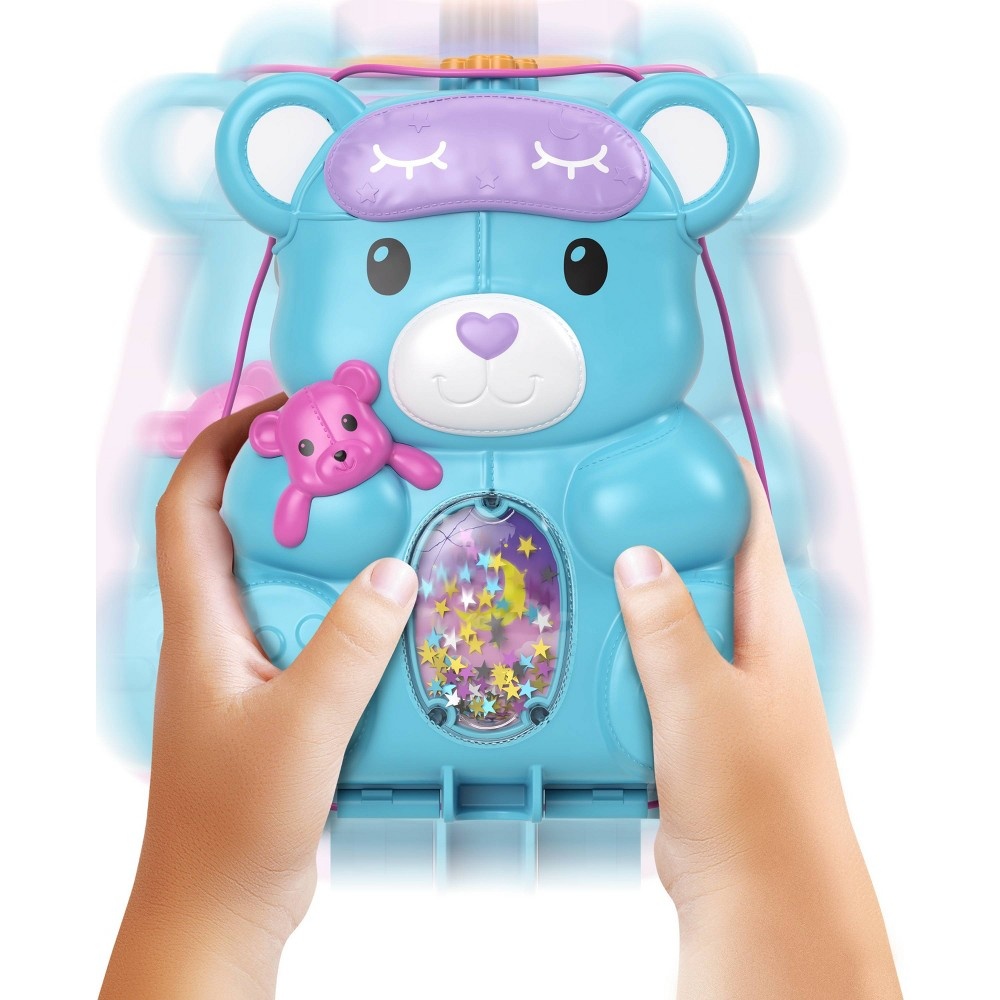 slide 3 of 6, Polly Pocket Teddy Bear Purse Compact Playset, 1 ct