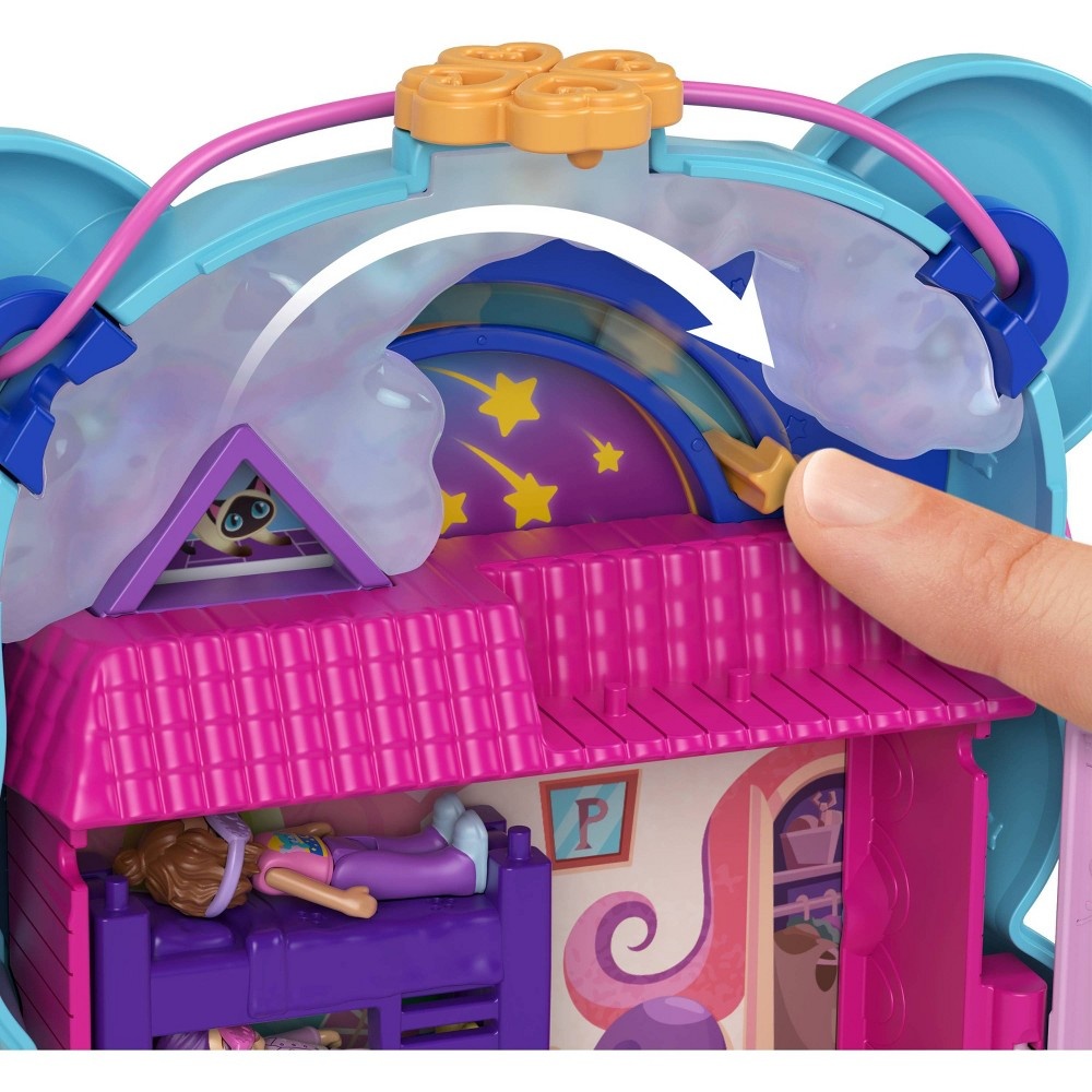 slide 4 of 6, Polly Pocket Teddy Bear Purse Compact Playset, 1 ct