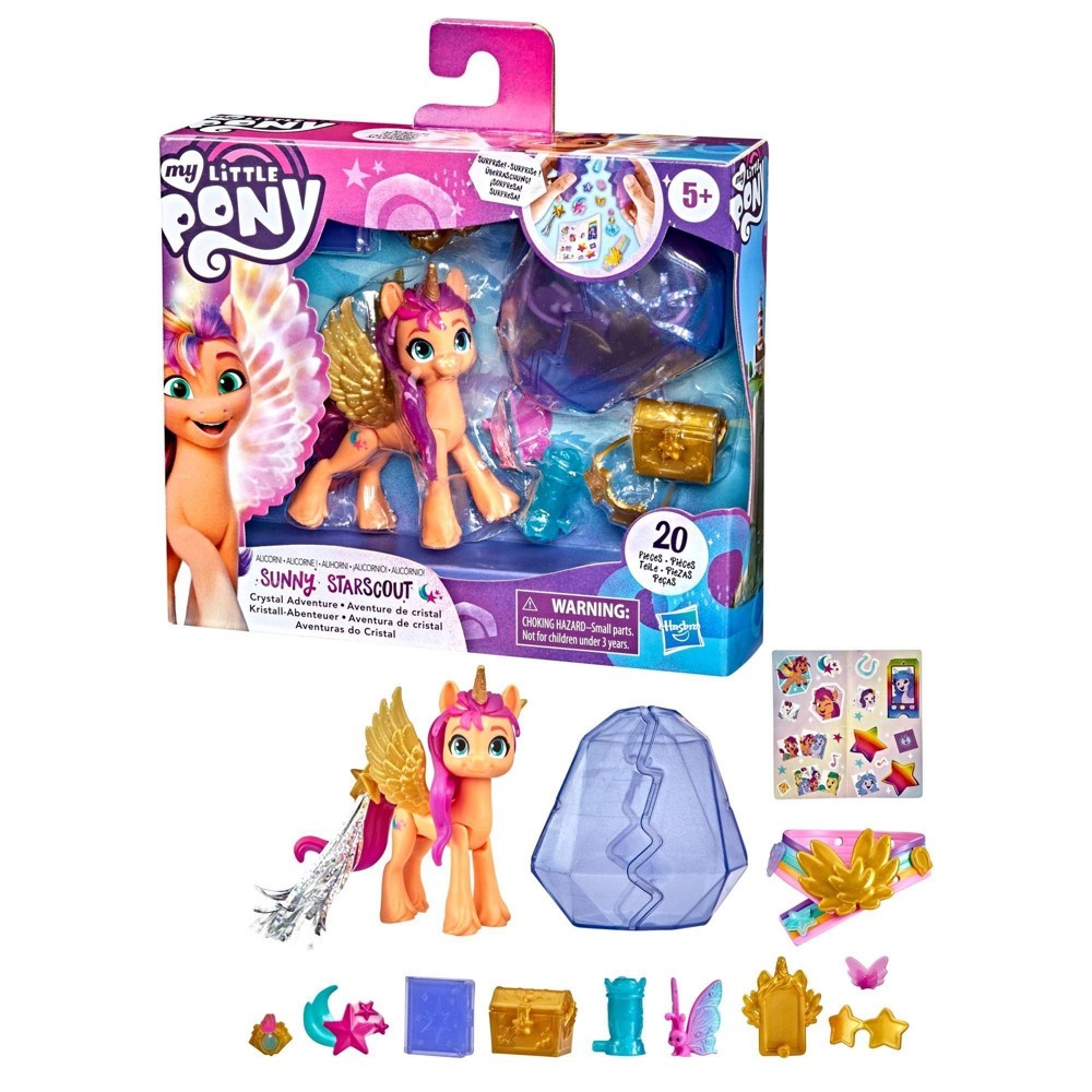 slide 3 of 4, My Little Pony Crystal Adventure Ponies Figure Sunny, 1 ct