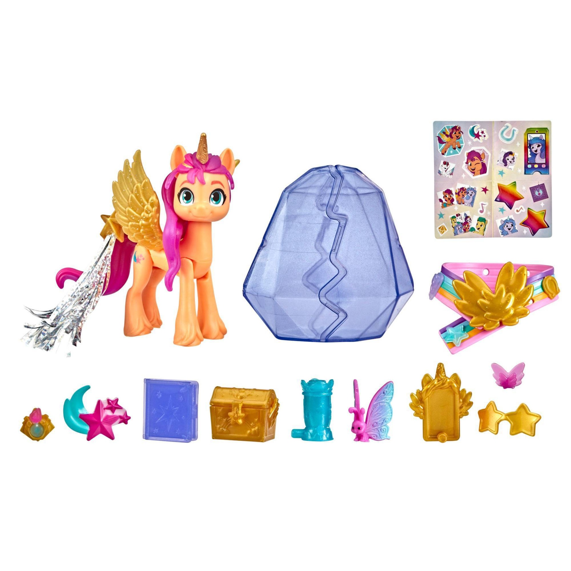 slide 1 of 4, My Little Pony Crystal Adventure Ponies Figure Sunny, 1 ct