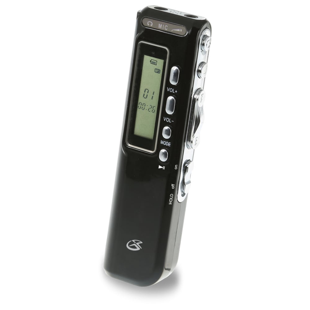slide 1 of 4, GPX Digital Voice Recorder - Black, 1 ct
