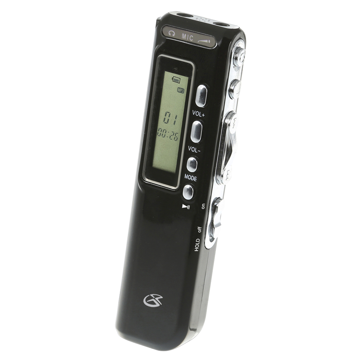 slide 1 of 4, GPX Digital Voice Recorder - Black, 1 ct