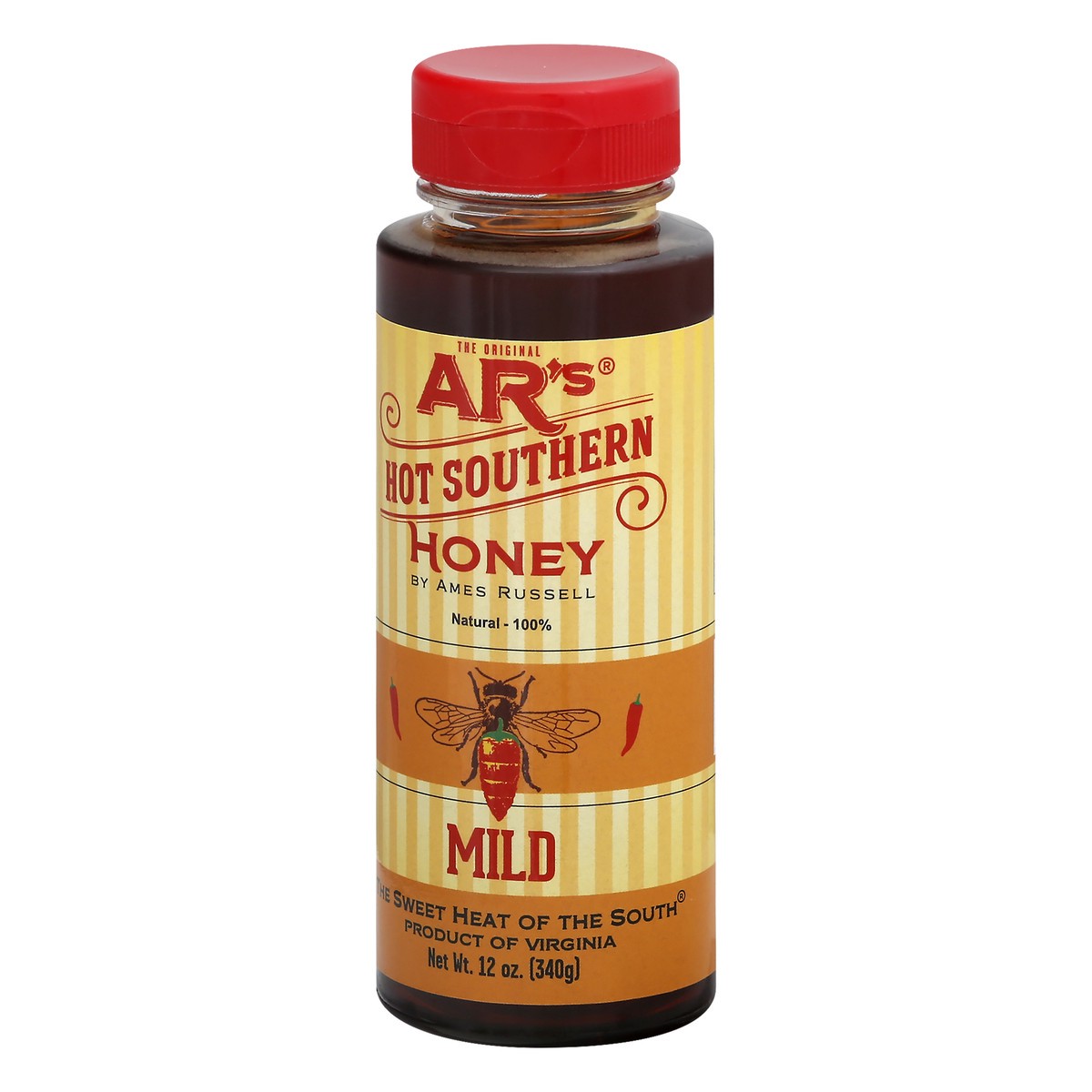 slide 8 of 12, ARs Mild Hot Southern Honey 12 oz, 12 oz
