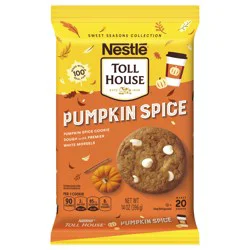 Nestle Toll House Pumpkin Spice Cookie Dough, White Morsels, Makes 20 Cookies