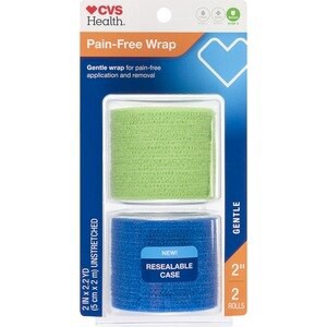 slide 1 of 1, CVS Health Breathable Gentle Tape, Green & Blue, 2 Ct, 1 ct