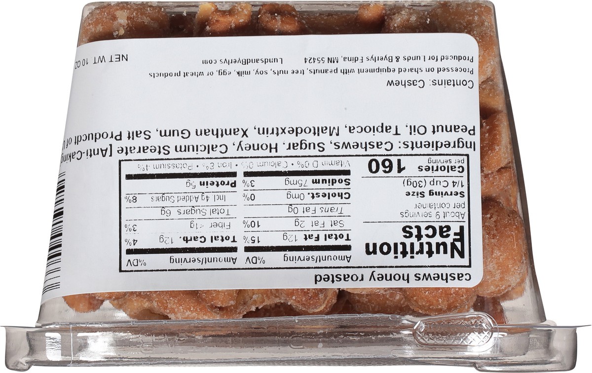 slide 11 of 12, Lunds & Byerlys Honey Roasted Cashews 10 oz, 10 oz