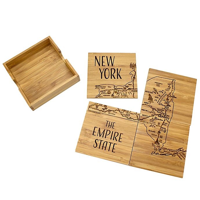 slide 1 of 2, Totally Bamboo New York Puzzle Coaster Set, 1 ct