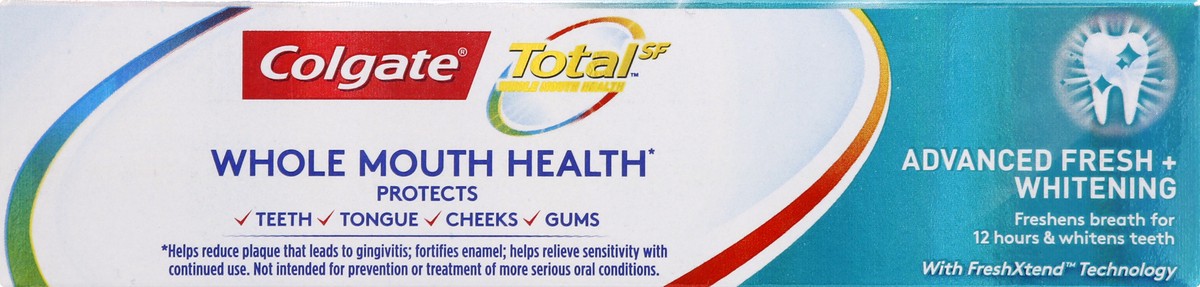 slide 6 of 8, Colgate Total Advanced Fresh + Whitening Toothpaste, 3.4 oz