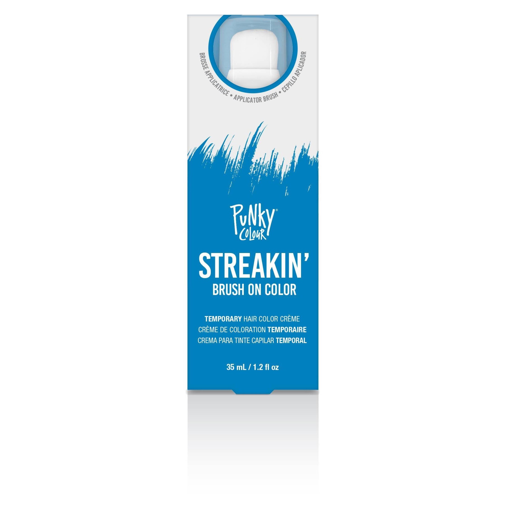 slide 1 of 6, Punky Colour Streaking Brush Temporary Hair Color - Blue - 1.2oz, 1.2 oz