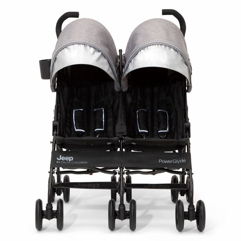 Jeep PowerGlyde SidebySide Double Stroller by Delta Children Gray 1