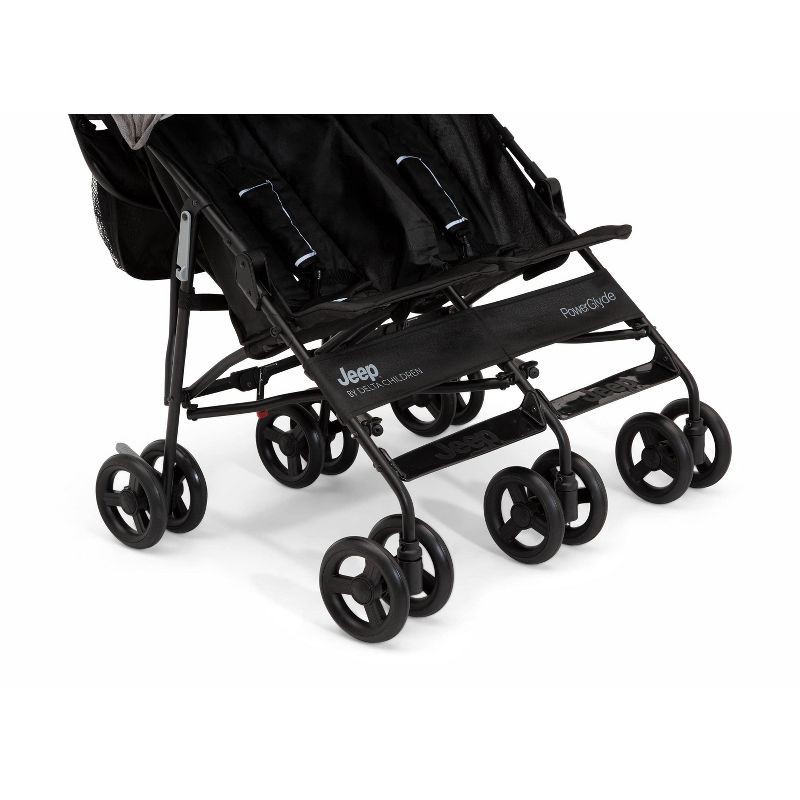 Jeep PowerGlyde SidebySide Double Stroller by Delta Children Gray 1