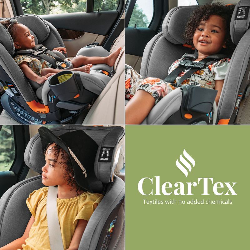 slide 2 of 17, Chicco OneFit ClearTex All-in-One Convertible Car Seat - Slate, 1 ct