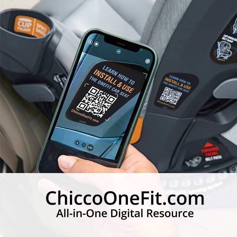 slide 15 of 17, Chicco OneFit ClearTex All-in-One Convertible Car Seat - Slate, 1 ct
