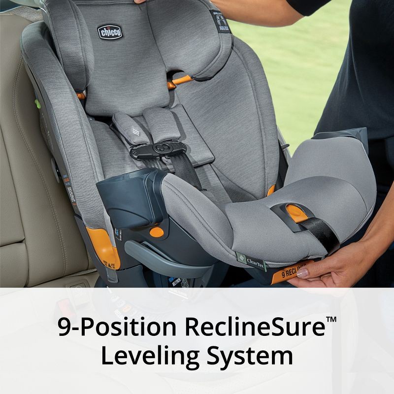 slide 10 of 17, Chicco OneFit ClearTex All-in-One Convertible Car Seat - Slate, 1 ct
