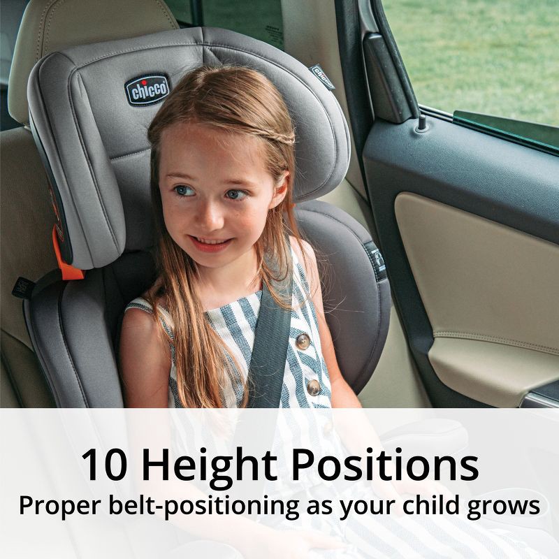 slide 2 of 9, Chicco KidFit ClearTex Plus 2-in-1 Belt Positioning High Back Booster Car Seat - Drift, 1 ct