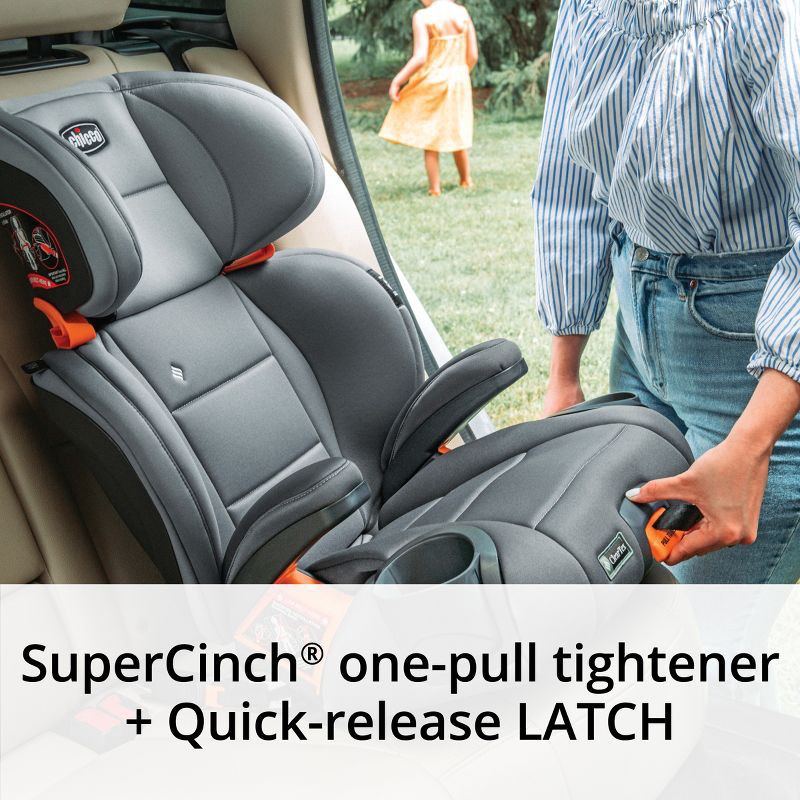 slide 3 of 9, Chicco KidFit ClearTex Plus 2-in-1 Belt Positioning High Back Booster Car Seat - Drift, 1 ct