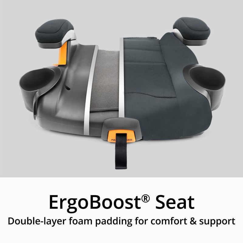 slide 4 of 9, Chicco KidFit ClearTex Plus 2-in-1 Belt Positioning High Back Booster Car Seat - Drift, 1 ct