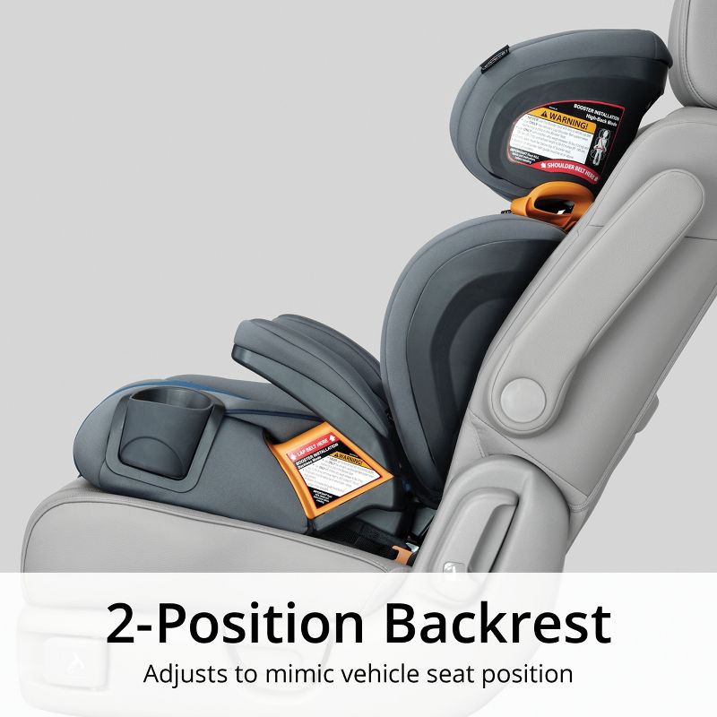 slide 7 of 9, Chicco KidFit ClearTex Plus 2-in-1 Belt Positioning High Back Booster Car Seat - Drift, 1 ct