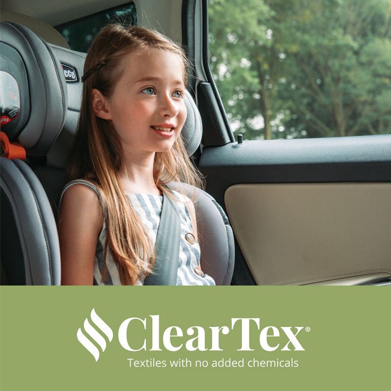 slide 8 of 9, Chicco KidFit ClearTex Plus 2-in-1 Belt Positioning High Back Booster Car Seat - Drift, 1 ct