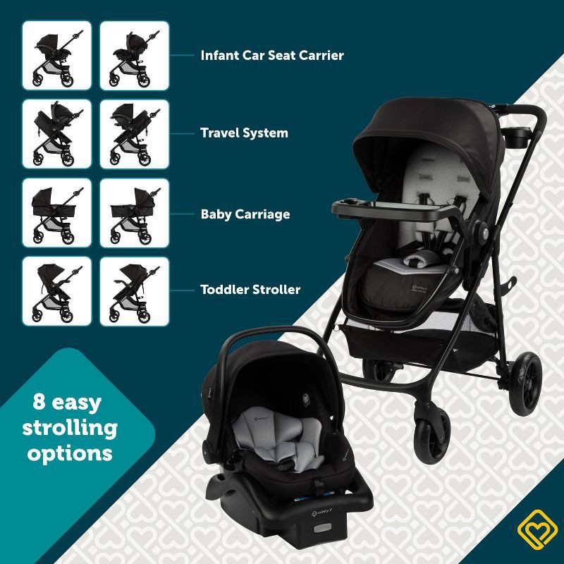 slide 3 of 17, Safety 1st Grow & Go Flex 8-in-1 Travel System - Knight Rider, 1 ct