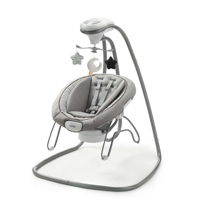 slide 1 of 7, Graco DuetConnect Deluxe Multi-Direction Baby Swing and Bouncer - Britton, 1 ct