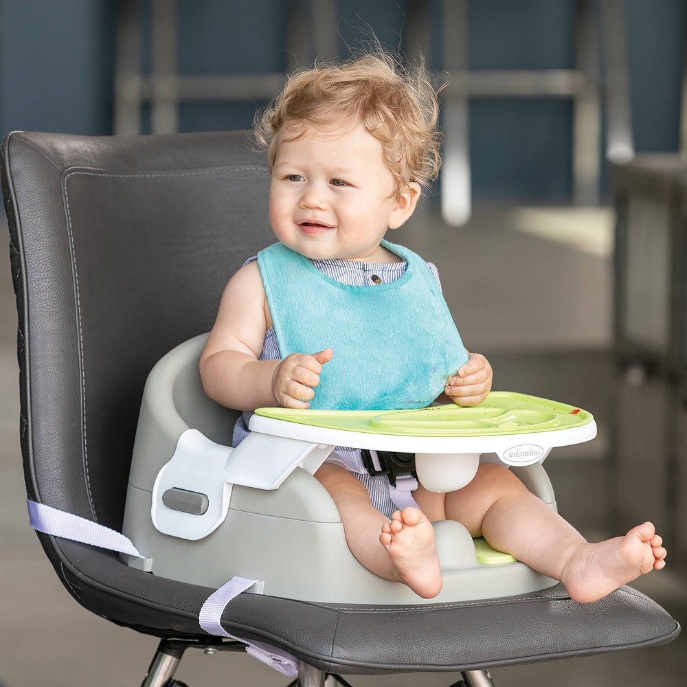 slide 13 of 14, Infantino Go gaga! Grow-With-Me 4-in-1 Two-Can-Dine Deluxe Feeding Booster Seat, 1 ct