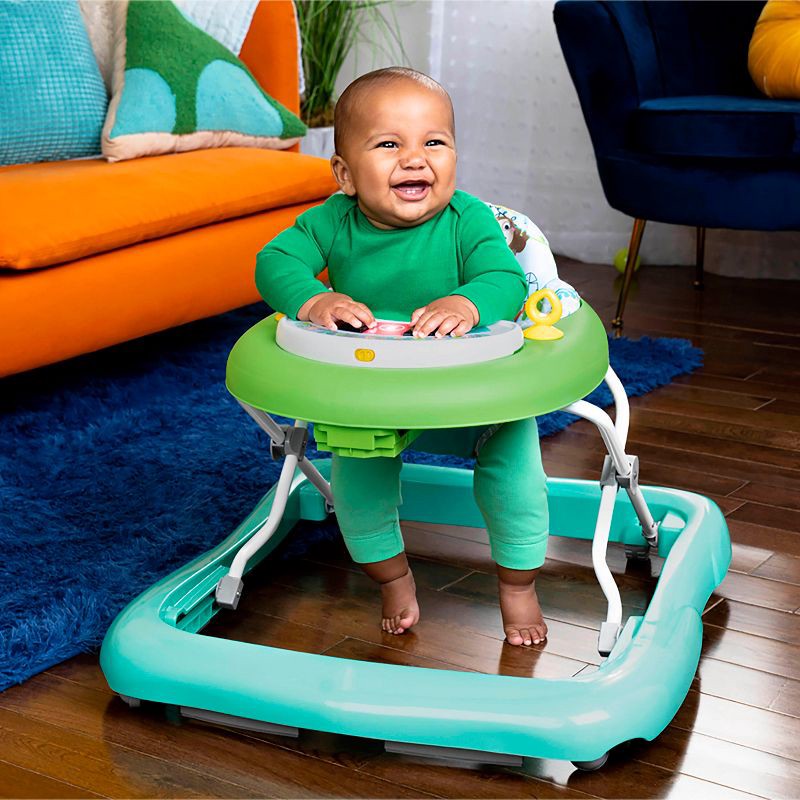 slide 3 of 14, Bright Starts Tiny Trek 2-in-1 Baby Activity Walker - Jungle Vines, 1 ct
