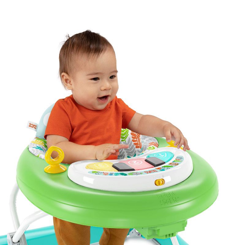 slide 5 of 14, Bright Starts Tiny Trek 2-in-1 Baby Activity Walker - Jungle Vines, 1 ct