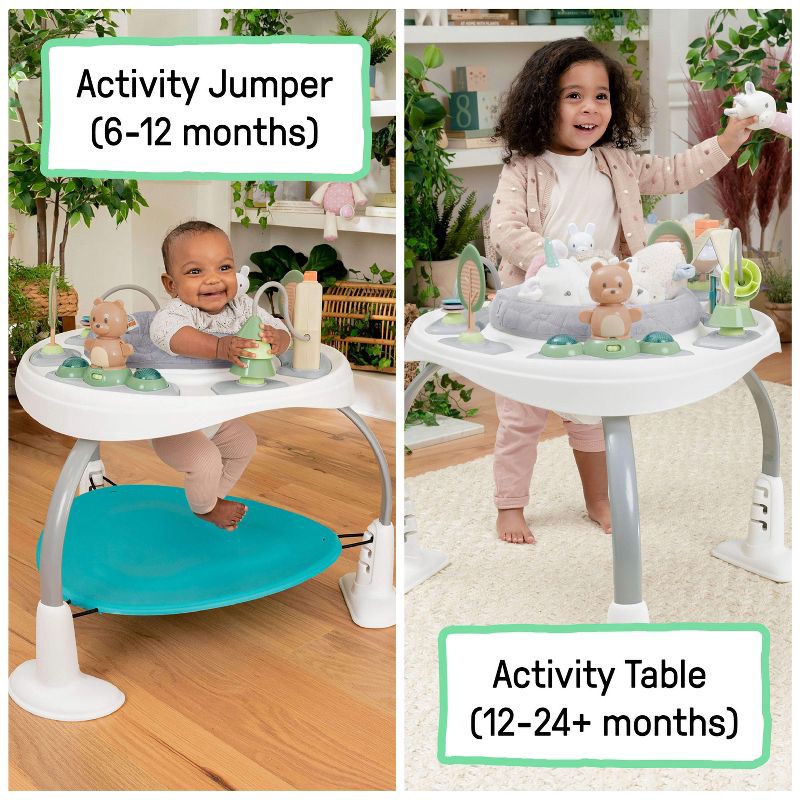 slide 2 of 19, Ingenuity Spring & Sprout 2-in-1 Baby Activity Center - First Forest, 1 ct