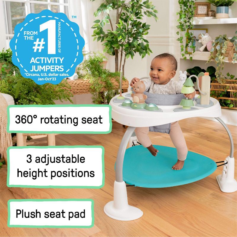 slide 3 of 16, Ingenuity Spring & Sprout 2-in-1 Baby Activity Center - First Forest, 1 ct