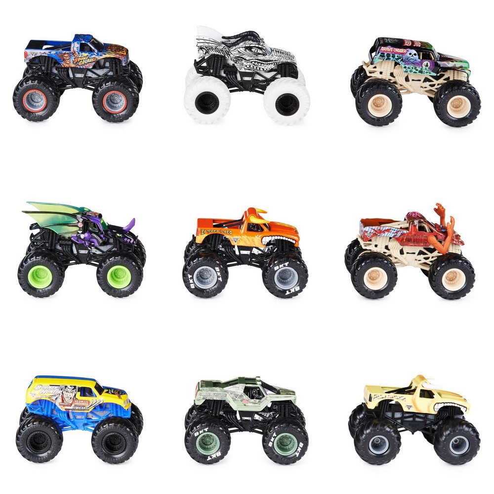 Monster Jam 1:64 Scale Monster Truck Diecast 9pk