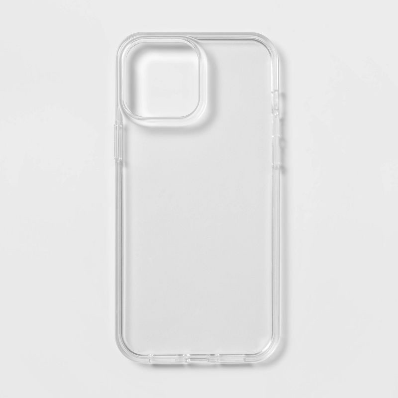 slide 1 of 3, Apple iPhone 13 Pro Max/iPhone 12 Pro Max Case - heyday™ Clear: Solid Polycarbonate & TPU Design, 1 ct