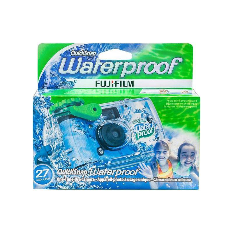 slide 2 of 6, Fujifilm QuickSnap Waterproof Camera - Aqua Blue, 1 ct