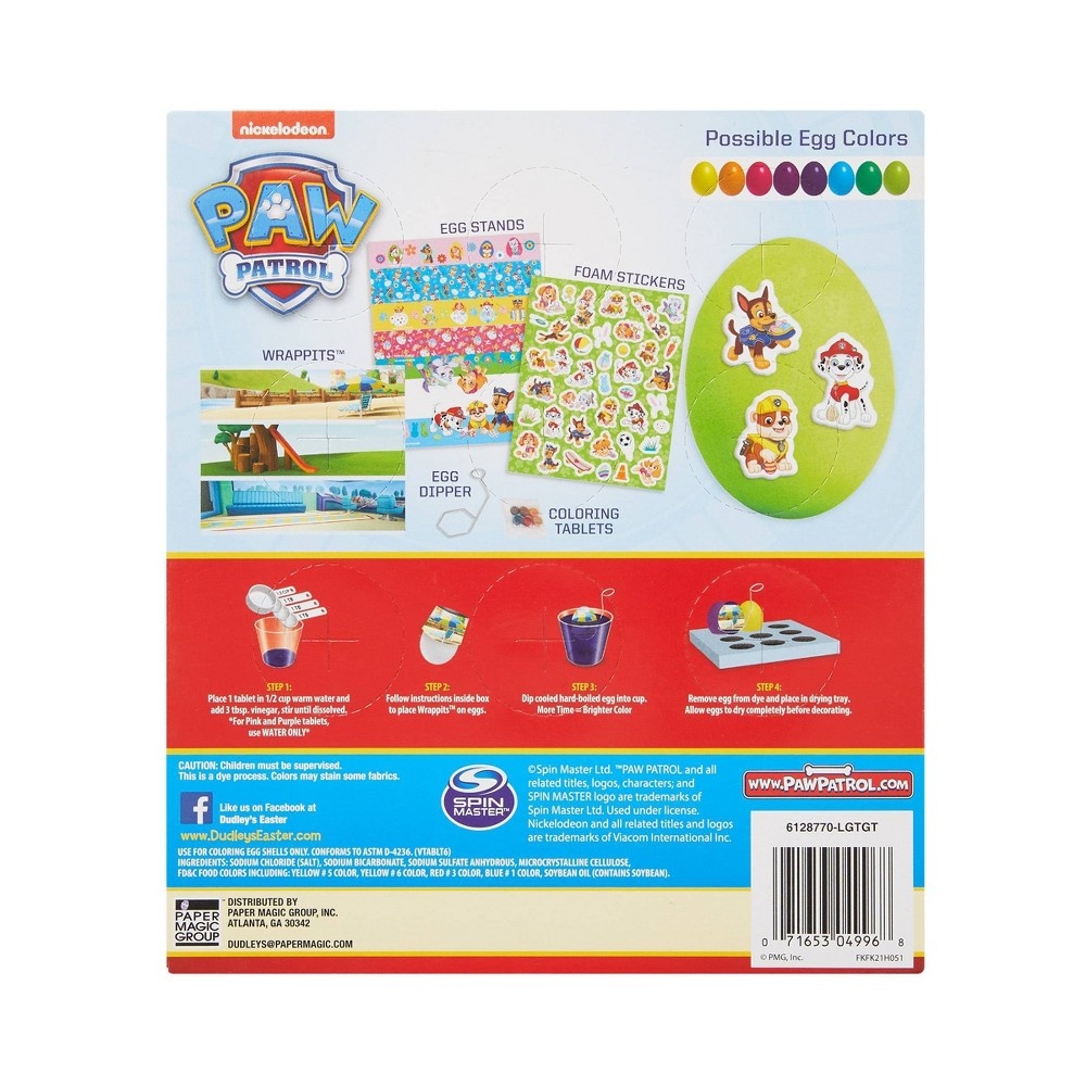 Paper Magic PAW Patrol Easter Egg Dye Kit 1 ct Shipt