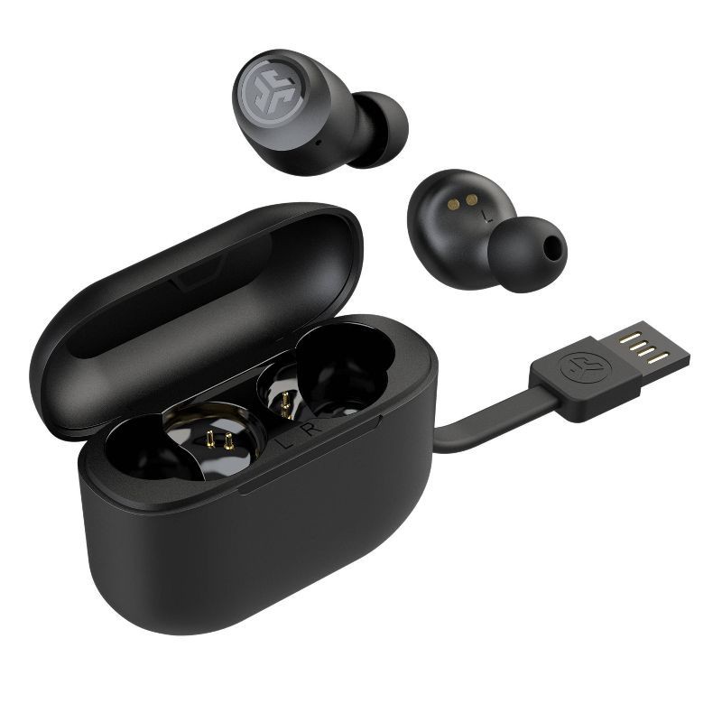 slide 2 of 8, JLab GO Air Pop True Wireless Bluetooth Earbuds - Black, 1 ct