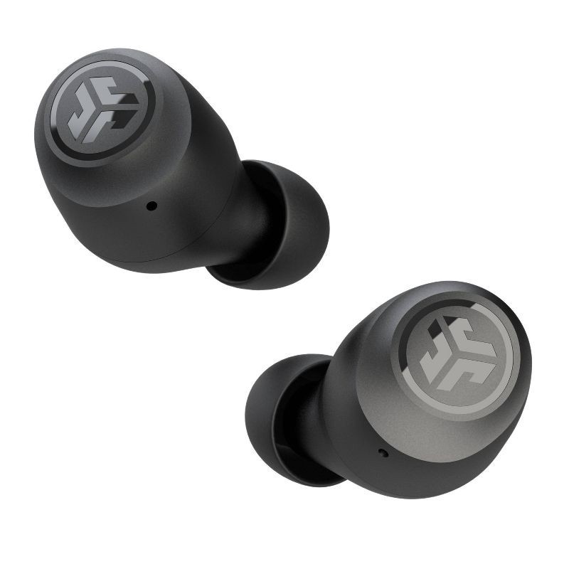slide 4 of 8, JLab GO Air Pop True Wireless Bluetooth Earbuds - Black: Sweat & Water-Resistant, 32-Hour Battery, 1 ct