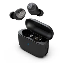 JLab GO Air Pop True Wireless Bluetooth Earbuds - Black: Sweat & Water-Resistant, 32-Hour Battery