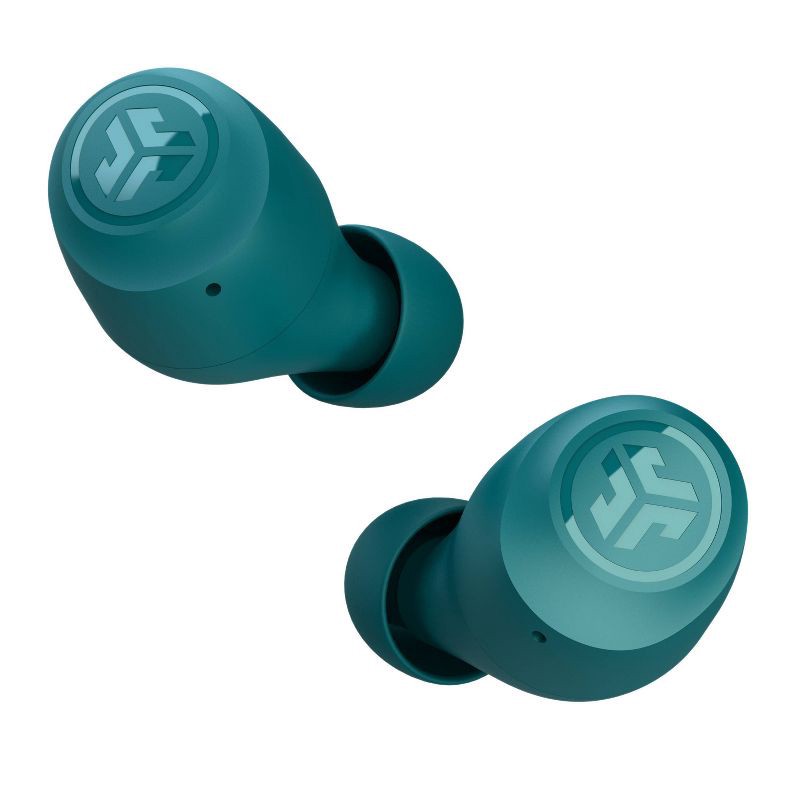 slide 4 of 7, JLab GO Air Pop True Wireless Bluetooth Earbuds - Teal: 32-Hour Battery, Built-In Mic, 1 ct