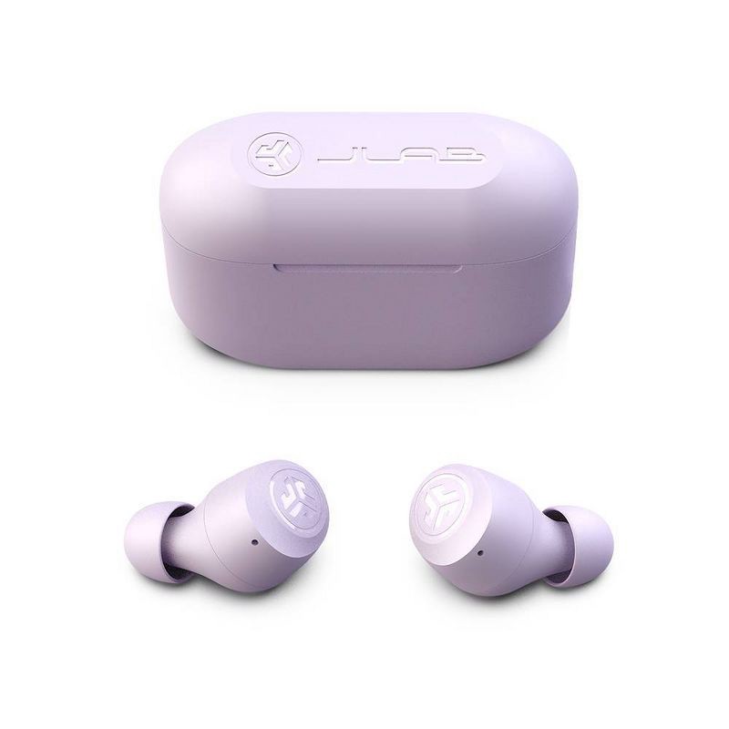slide 2 of 8, JLab GO Air Pop True Wireless Bluetooth Earbuds - Lilac: Built-In Microphone, Sweat-Resistant, 1 ct